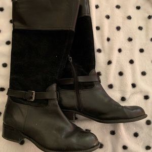 Black Franco Sarto wide calf boots size 8.5